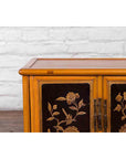 Two Chinese Qing Dynasty Fruitwood Side Cabinets with Carved Décor, Sold Each-5. Asian & Chinese Furniture, Art, Antiques, Vintage Home Décor for sale at FEA Home
