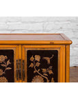 Two Chinese Qing Dynasty Fruitwood Side Cabinets with Carved Décor, Sold Each-6. Asian & Chinese Furniture, Art, Antiques, Vintage Home Décor for sale at FEA Home