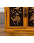 Two Chinese Qing Dynasty Fruitwood Side Cabinets with Carved Décor, Sold Each-7. Asian & Chinese Furniture, Art, Antiques, Vintage Home Décor for sale at FEA Home
