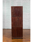 Three Piece Stacked Red Lacquered Cabinet-6. Asian & Chinese Furniture, Art, Antiques, Vintage Home Décor for sale at FEA Home