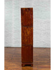 Three Piece Stacked Red Lacquered Cabinet-7. Asian & Chinese Furniture, Art, Antiques, Vintage Home Décor for sale at FEA Home