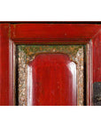 Three Piece Stacked Red Lacquered Cabinet-12. Asian & Chinese Furniture, Art, Antiques, Vintage Home Décor for sale at FEA Home