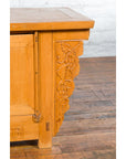19th Century Qing Dynasty Period Chinese Elm Wood Carved Butterfly Sideboard-12. Asian & Chinese Furniture, Art, Antiques, Vintage Home Décor for sale at FEA Home