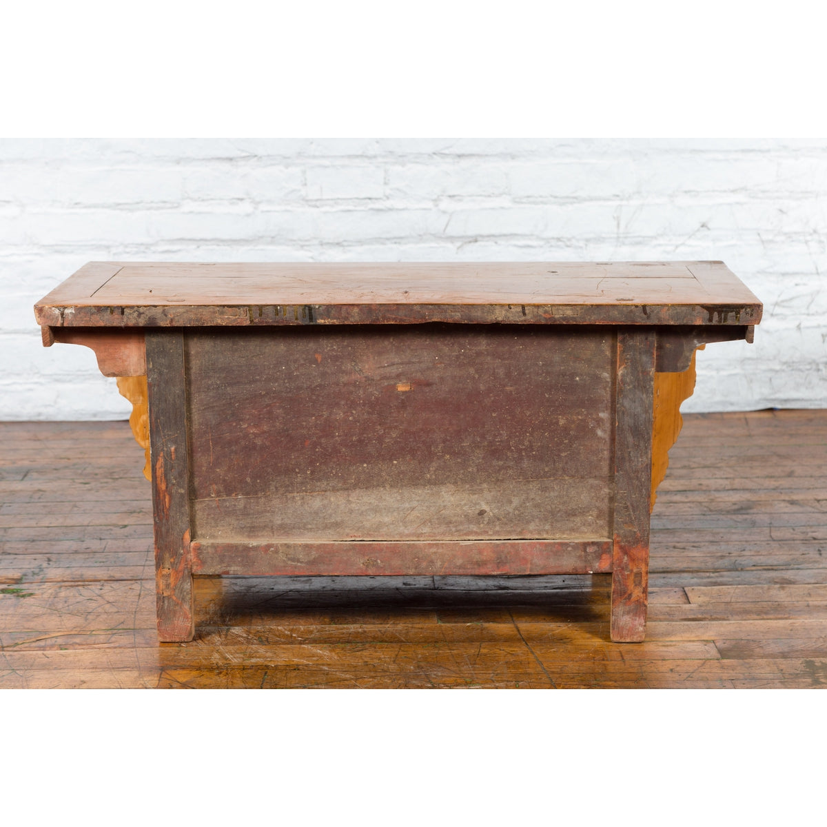 19th Century Qing Dynasty Period Chinese Elm Wood Carved Butterfly Sideboard-17. Asian & Chinese Furniture, Art, Antiques, Vintage Home Décor for sale at FEA Home