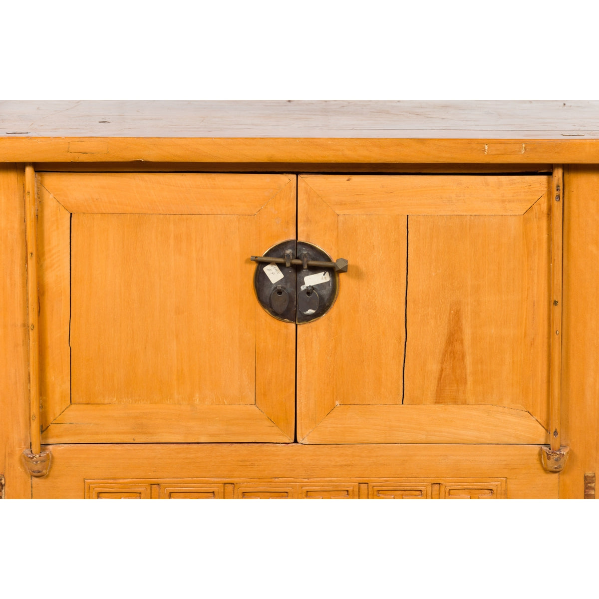 19th Century Qing Dynasty Period Chinese Elm Wood Carved Butterfly Sideboard-9. Asian & Chinese Furniture, Art, Antiques, Vintage Home Décor for sale at FEA Home