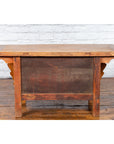 Chinese Early 20th Century Elm Sideboard with Carved Spandrels and Apron-18. Asian & Chinese Furniture, Art, Antiques, Vintage Home Décor for sale at FEA Home