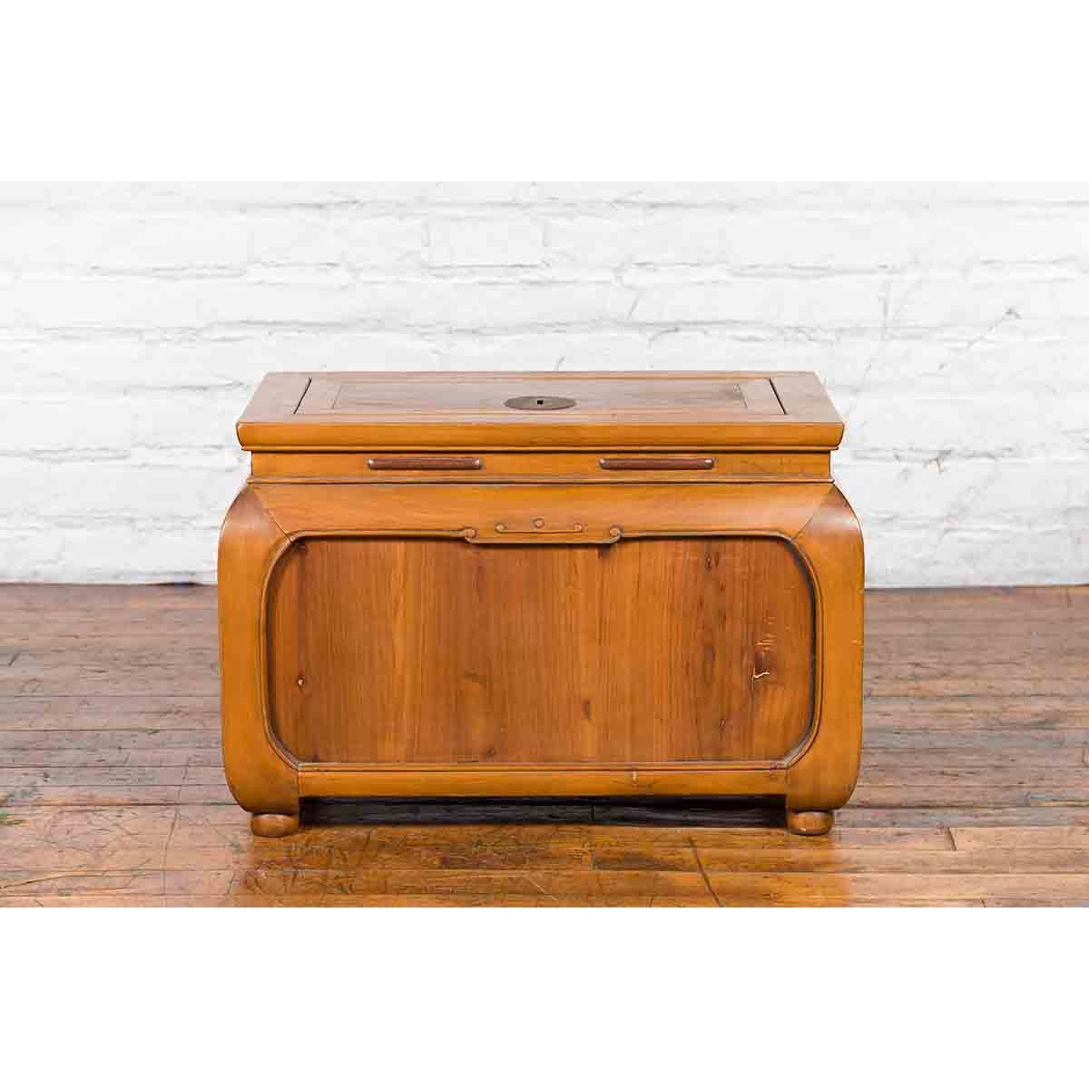 Chinese Qing Dynasty 19th Century Wooden Coffee Table with Chow Style Legs-4. Asian & Chinese Furniture, Art, Antiques, Vintage Home Décor for sale at FEA Home