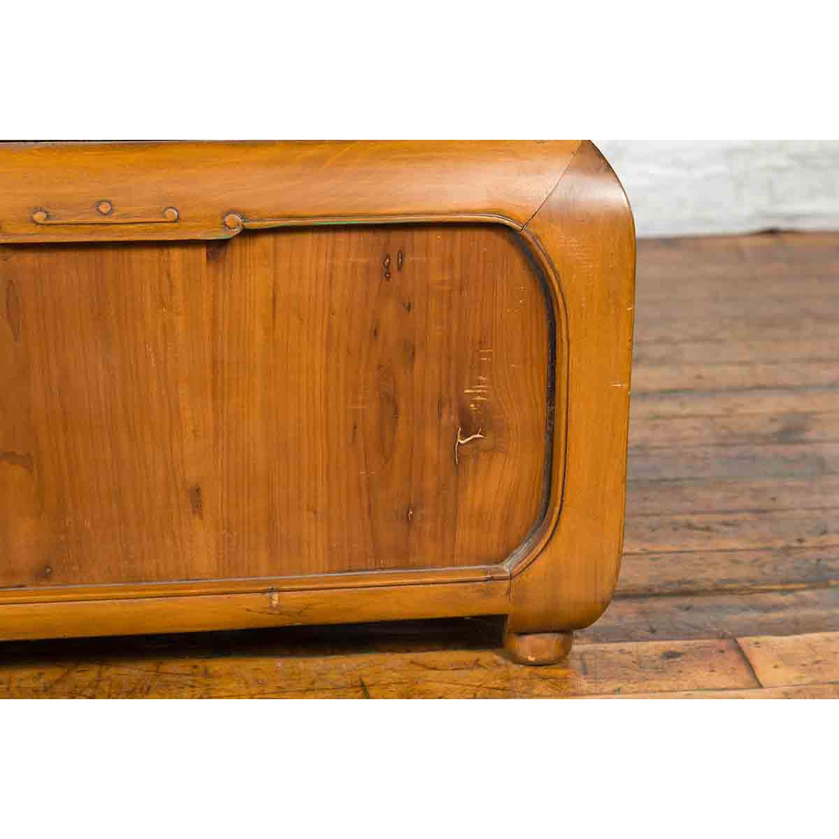 Chinese Qing Dynasty 19th Century Wooden Coffee Table with Chow Style Legs-8. Asian & Chinese Furniture, Art, Antiques, Vintage Home Décor for sale at FEA Home
