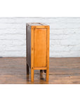 19th Century Chinese Qing Dynasty Small Cabinet with Carved Shelf and Apron-10. Asian & Chinese Furniture, Art, Antiques, Vintage Home Décor for sale at FEA Home