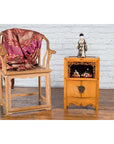19th Century Chinese Qing Dynasty Small Cabinet with Carved Shelf and Apron-3. Asian & Chinese Furniture, Art, Antiques, Vintage Home Décor for sale at FEA Home
