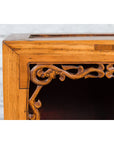 19th Century Chinese Qing Dynasty Small Cabinet with Carved Shelf and Apron-8. Asian & Chinese Furniture, Art, Antiques, Vintage Home Décor for sale at FEA Home
