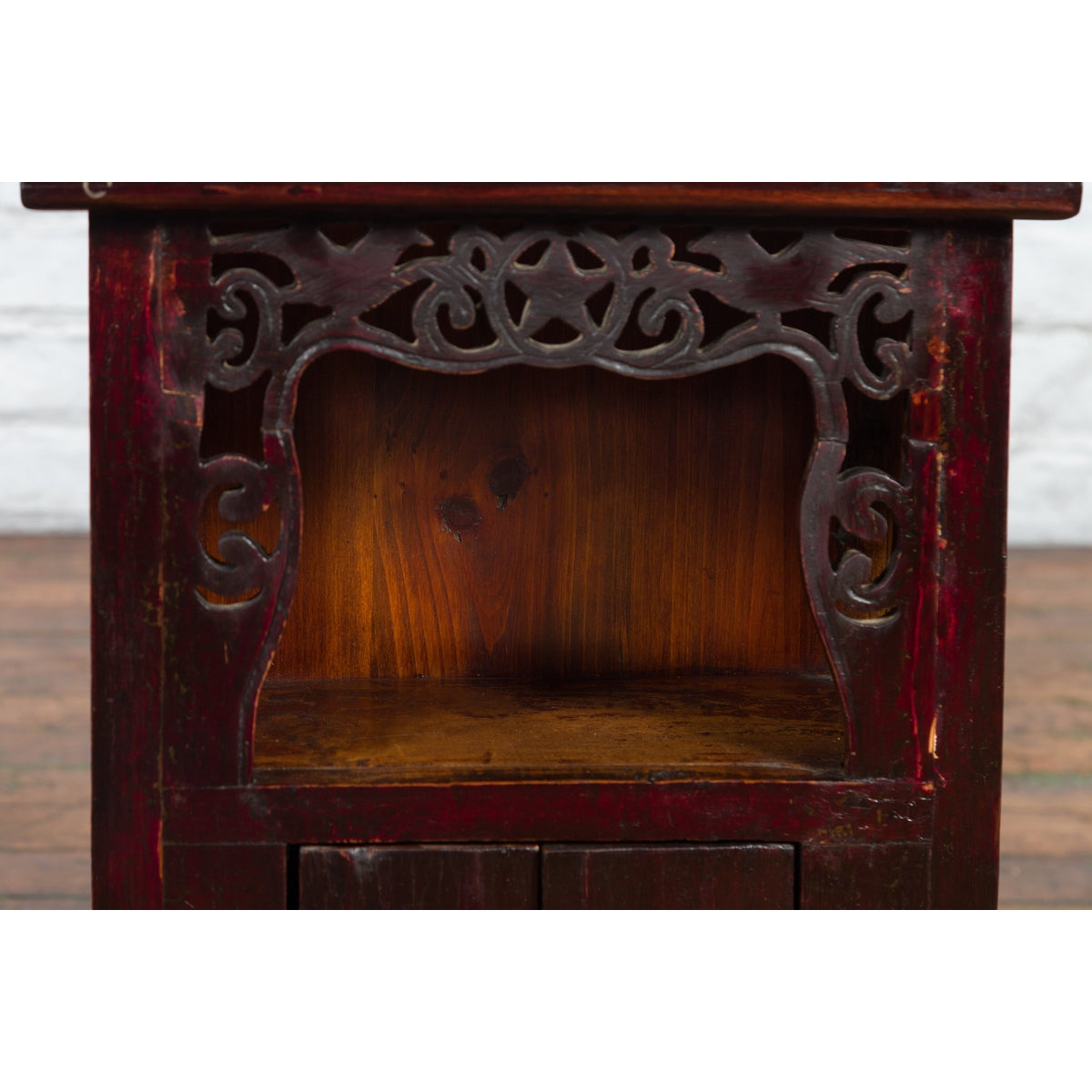 Chinese Qing Dynasty 19th Century Jewelry Cabinet with Star-Carved Shelf-11. Asian & Chinese Furniture, Art, Antiques, Vintage Home Décor for sale at FEA Home