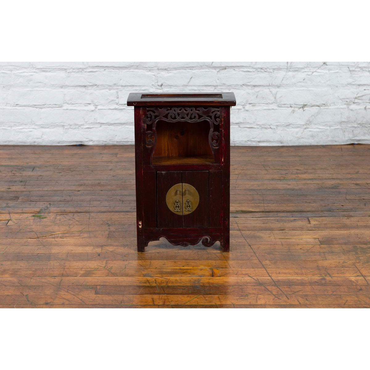 Chinese Qing Dynasty 19th Century Jewelry Cabinet with Star-Carved Shelf-4. Asian & Chinese Furniture, Art, Antiques, Vintage Home Décor for sale at FEA Home