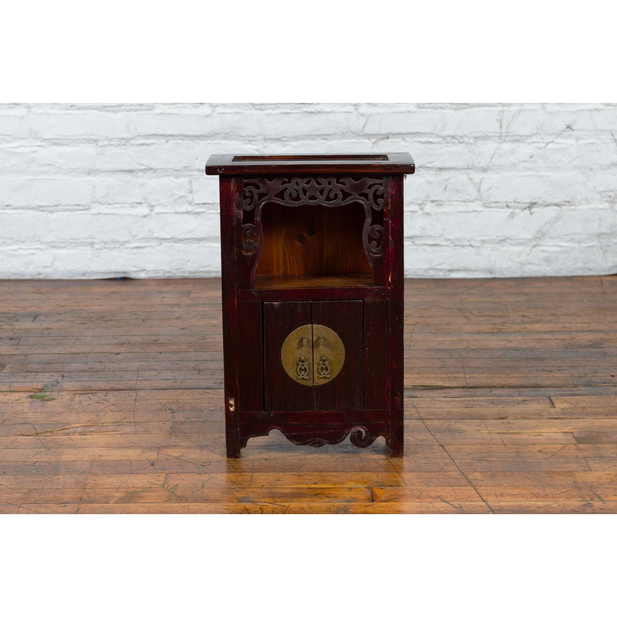 Chinese Qing Dynasty 19th Century Jewelry Cabinet with Star-Carved Shelf-5. Asian & Chinese Furniture, Art, Antiques, Vintage Home Décor for sale at FEA Home