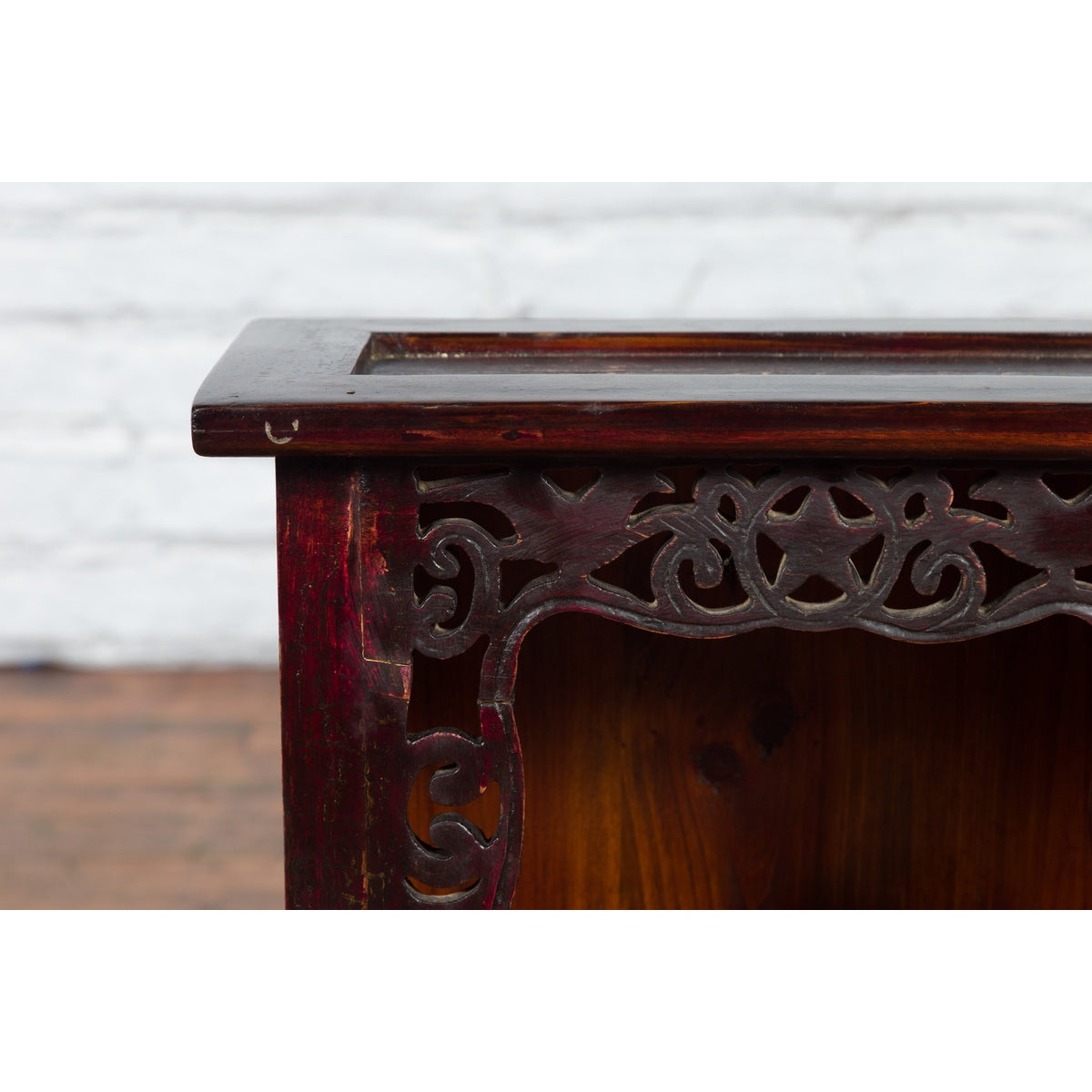 Chinese Qing Dynasty 19th Century Jewelry Cabinet with Star-Carved Shelf-7. Asian & Chinese Furniture, Art, Antiques, Vintage Home Décor for sale at FEA Home