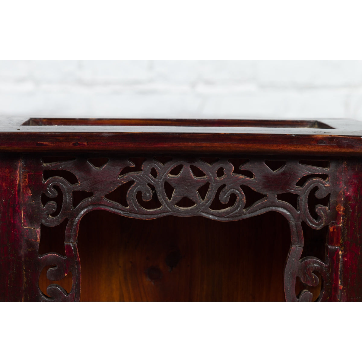 Chinese Qing Dynasty 19th Century Jewelry Cabinet with Star-Carved Shelf-8. Asian & Chinese Furniture, Art, Antiques, Vintage Home Décor for sale at FEA Home