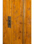 Chinese Qing Dynasty 19th Century Elmwood Armoire with Low-Relief Carved Foliage-12. Asian & Chinese Furniture, Art, Antiques, Vintage Home Décor for sale at FEA Home
