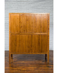 Chinese Qing Dynasty 19th Century Elmwood Armoire with Low-Relief Carved Foliage-17. Asian & Chinese Furniture, Art, Antiques, Vintage Home Décor for sale at FEA Home