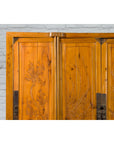 Chinese Qing Dynasty 19th Century Elmwood Armoire with Low-Relief Carved Foliage-6. Asian & Chinese Furniture, Art, Antiques, Vintage Home Décor for sale at FEA Home