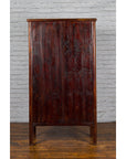 Chinese 19th Century Qing Dynasty Period Elmwood Cabinet with Doors and Drawers-12. Asian & Chinese Furniture, Art, Antiques, Vintage Home Décor for sale at FEA Home