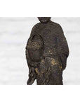 Lost Wax Cast Bronze Statue of a Young Japanese Maiden Standing on a Fish Base-15. Asian & Chinese Furniture, Art, Antiques, Vintage Home Décor for sale at FEA Home