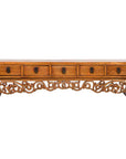 Chinese Qing Dynasty 19th Century Low Kang Cabinet with Carved Scrolling Apron-1. Asian & Chinese Furniture, Art, Antiques, Vintage Home Décor for sale at FEA Home