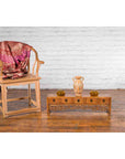 Chinese Qing Dynasty 19th Century Low Kang Cabinet with Carved Scrolling Apron-3. Asian & Chinese Furniture, Art, Antiques, Vintage Home Décor for sale at FEA Home