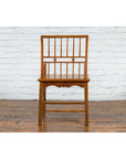 Chinese Qing Dynasty Period 19th Century Elmwood Armchair with Hand-Carved Apron-13. Asian & Chinese Furniture, Art, Antiques, Vintage Home Décor for sale at FEA Home