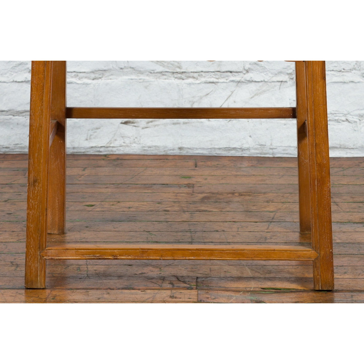 Chinese Qing Dynasty Period 19th Century Elmwood Armchair with Hand-Carved Apron-19. Asian & Chinese Furniture, Art, Antiques, Vintage Home Décor for sale at FEA Home