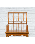 Chinese Qing Dynasty Period 19th Century Elmwood Armchair with Hand-Carved Apron-2. Asian & Chinese Furniture, Art, Antiques, Vintage Home Décor for sale at FEA Home