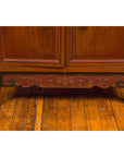 Chinese Ming Dynasty Style Cabinet with Gilt Carved Court and Work Scenes-6. Asian & Chinese Furniture, Art, Antiques, Vintage Home Décor for sale at FEA Home