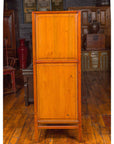 Chinese Ming Dynasty Style Cabinet with Gilt Carved Court and Work Scenes-8. Asian & Chinese Furniture, Art, Antiques, Vintage Home Décor for sale at FEA Home
