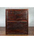 Tibetan 19th Century Cabinet with Hand-Painted Floral Décor on Red Ground-12. Asian & Chinese Furniture, Art, Antiques, Vintage Home Décor for sale at FEA Home