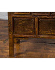 Qing Dynasty 1800s Brown Lacquered Chinese Cabinet with Doors and Drawers-19. Asian & Chinese Furniture, Art, Antiques, Vintage Home Décor for sale at FEA Home