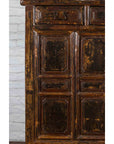 Qing Dynasty 1800s Brown Lacquered Chinese Cabinet with Doors and Drawers-7. Asian & Chinese Furniture, Art, Antiques, Vintage Home Décor for sale at FEA Home
