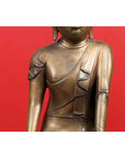 Pair of Burmese 20th Century Bronze Statues of Kneeling Buddhist Disciples-10. Asian & Chinese Furniture, Art, Antiques, Vintage Home Décor for sale at FEA Home