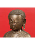 Pair of Burmese 20th Century Bronze Statues of Kneeling Buddhist Disciples-17. Asian & Chinese Furniture, Art, Antiques, Vintage Home Décor for sale at FEA Home