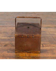 Chinese Early 20th Century Rattan Lunch Box with Tripartite Bamboo Handle-12. Asian & Chinese Furniture, Art, Antiques, Vintage Home Décor for sale at FEA Home