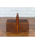 Chinese Early 20th Century Rattan Lunch Box with Tripartite Bamboo Handle-4. Asian & Chinese Furniture, Art, Antiques, Vintage Home Décor for sale at FEA Home