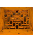 Chinese Vintage Ming Dynasty Style Elmwood Low Prayer Table with Fretwork Top-5. Asian & Chinese Furniture, Art, Antiques, Vintage Home Décor for sale at FEA Home