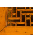 Chinese Vintage Ming Dynasty Style Elmwood Low Prayer Table with Fretwork Top-6. Asian & Chinese Furniture, Art, Antiques, Vintage Home Décor for sale at FEA Home
