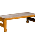 Vintage Chinese Low Kang Table with Horse Hoof Feet and Pierced Sides-1. Asian & Chinese Furniture, Art, Antiques, Vintage Home Décor for sale at FEA Home