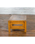 Vintage Chinese Low Kang Table with Horse Hoof Feet and Pierced Sides-10. Asian & Chinese Furniture, Art, Antiques, Vintage Home Décor for sale at FEA Home
