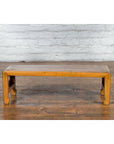 Vintage Chinese Low Kang Table with Horse Hoof Feet and Pierced Sides-11. Asian & Chinese Furniture, Art, Antiques, Vintage Home Décor for sale at FEA Home