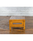 Vintage Chinese Low Kang Table with Horse Hoof Feet and Pierced Sides-12. Asian & Chinese Furniture, Art, Antiques, Vintage Home Décor for sale at FEA Home