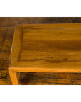 Vintage Chinese Low Kang Table with Horse Hoof Feet and Pierced Sides-4. Asian & Chinese Furniture, Art, Antiques, Vintage Home Décor for sale at FEA Home