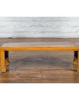 Vintage Chinese Low Kang Table with Horse Hoof Feet and Pierced Sides-8. Asian & Chinese Furniture, Art, Antiques, Vintage Home Décor for sale at FEA Home