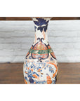 Chinese Arita Style Orange, Blue and Green Vase with Ladies in Landscapes-6. Asian & Chinese Furniture, Art, Antiques, Vintage Home Décor for sale at FEA Home