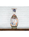 Chinese Arita Style Orange, Blue and Green Vase with Ladies in Landscapes-8. Asian & Chinese Furniture, Art, Antiques, Vintage Home Décor for sale at FEA Home