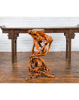 Chinese Vintage Pedestal Made from a Tree Root with Natural Lacquer Finish-2. Asian & Chinese Furniture, Art, Antiques, Vintage Home Décor for sale at FEA Home